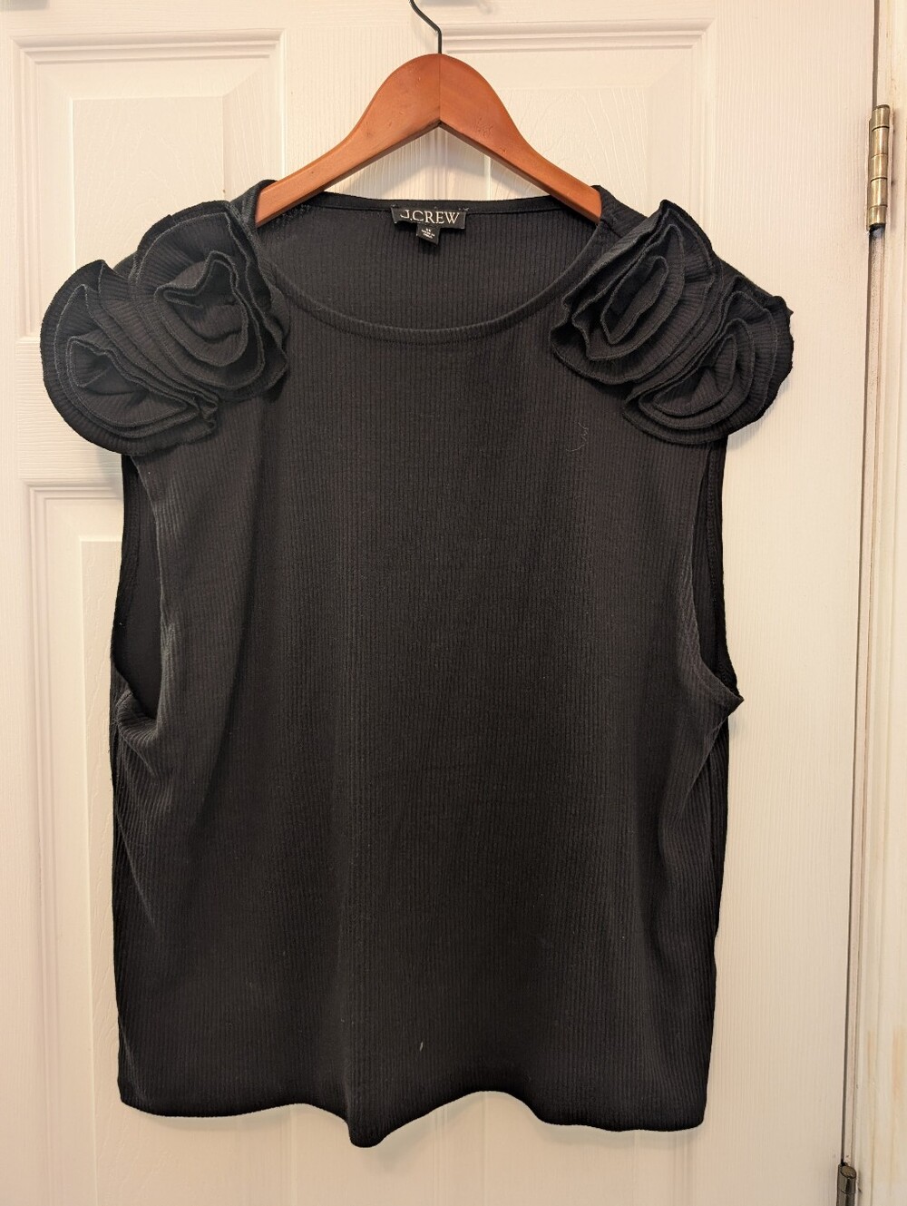 J Crew Black Sleeveless Top